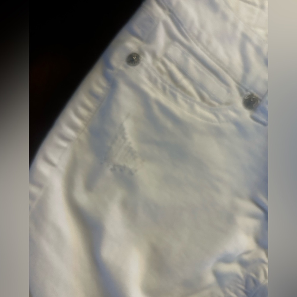 Seven7 Cream Denim Jean cropped - Picture 4 of 9